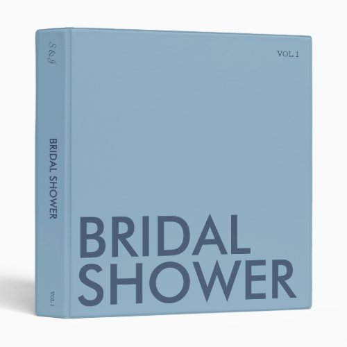 Photo Album Binder  Bridal Shower  Light Blue