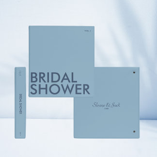Photo Album Binder | Bridal Shower | Light Blue