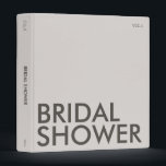 Photo Album Binder | Bridal Shower | Light Neutral<br><div class="desc">This modern color block photo album binder is perfect for all you soon-to-be newlyweds 🥂 All text is 100% customizable, just click the personalize button. If you wish to remove any of the text fields, just leave them blank during personalization! Make sure to pair or mix & match with the...</div>