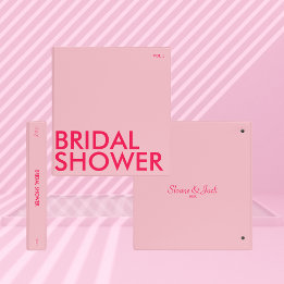 Photo Album Binder | Bridal Shower | Light Pink