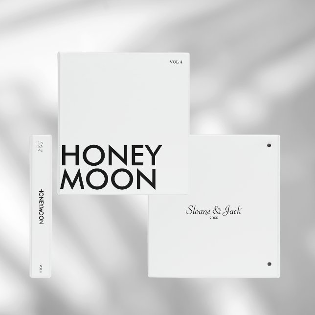 Photo Album Binder | Honeymoon | Black on White (Creator Uploaded)