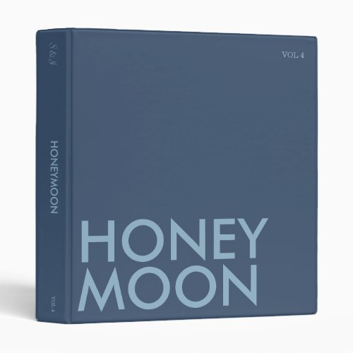 Photo Album Binder  Honeymoon  Dark Blue