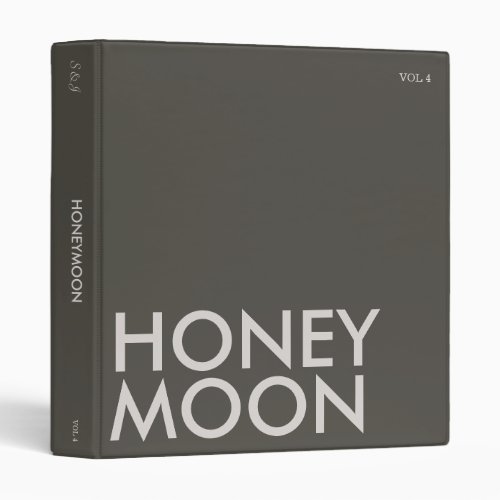 Photo Album Binder  Honeymoon  Dark Neutral