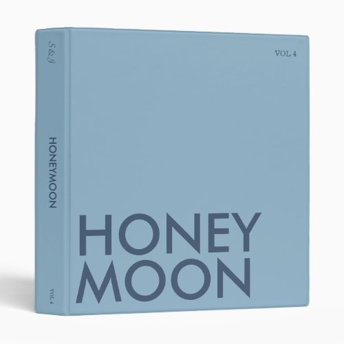 Photo Album Binder  Honeymoon  Light Blue