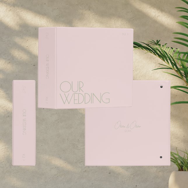 Photo Album Binder | Our Wedding | Blush Pink (Creator Uploaded)
