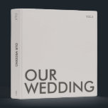 Photo Album Binder | Our Wedding | Light Neutral<br><div class="desc">This modern color block photo album binder is perfect for all you soon-to-be newlyweds 🥂 All text is 100% customizable, just click the personalize button. If you wish to remove any of the text fields, just leave them blank during personalization! Make sure to pair or mix & match with the...</div>