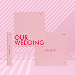 Photo Album Binder | Our Wedding | Light Pink