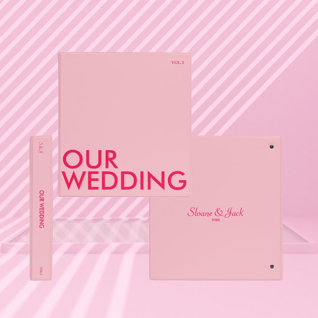 Photo Album Binder | Our Wedding | Light Pink (Creator Uploaded)