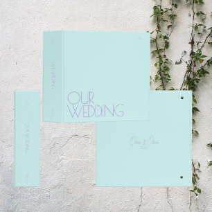 Photo Album Binder   Our Wedding   Sky Blue
