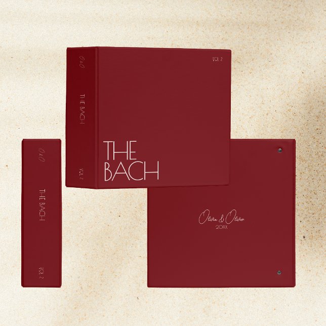 Photo Album Binder | The Bach | Cherry Red (Creator Uploaded)