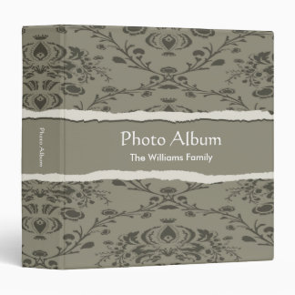 Photo Album Elegant Torn Pattern 3 Ring Binder