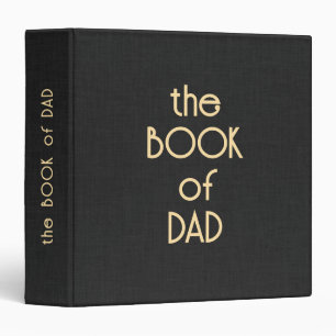 Photo Album The Book Of Dad 3 Ring Binder