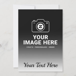 Photo and Custom Message Design Holiday Card