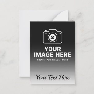 Photo and Custom Message Design Note Card