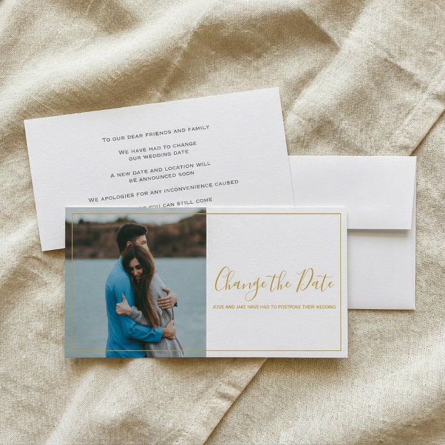 Photo and gold change the date card (Photo and gold change the date card.)