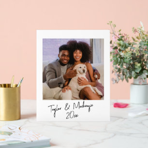 Photo and Handwritten Text Template Personalized Acrylic Sign