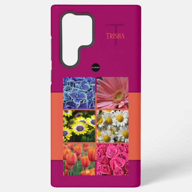 Photo and Monogram Cell Phone Case HAMbyWG (Back)