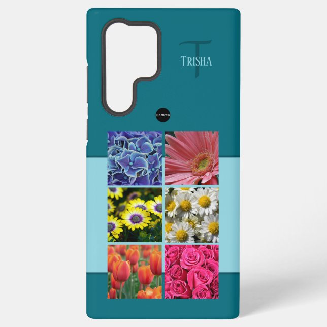 Photo and Monogram Cell Phone Case HAMbyWG (Back)