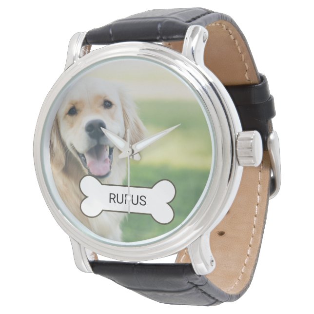Photo  And Name Custom Made Personalized Watch (Angled)