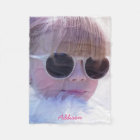 Photo And Name Fleece Blanket Soft And Cozy Gift