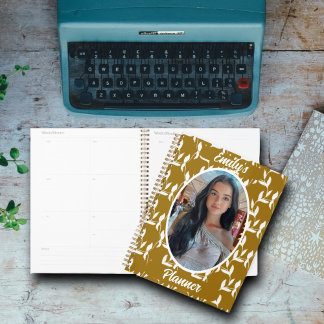 Photo and Name for Girls – Golden Leaf Planner