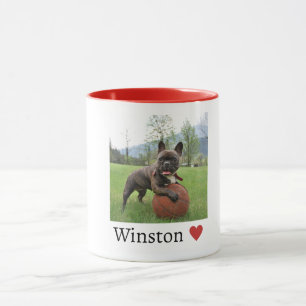 Photo and Name French Bulldog Dog Lover Mug