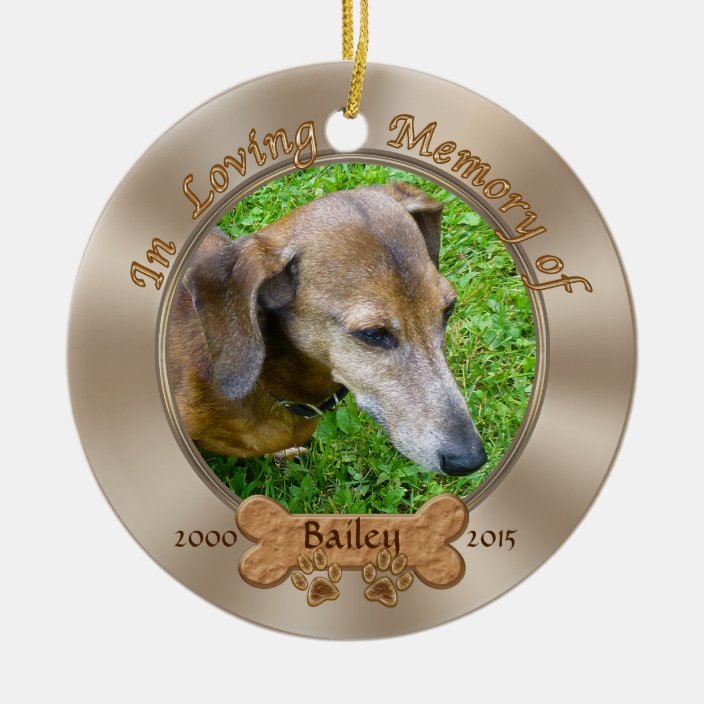 dog remembrance ornament