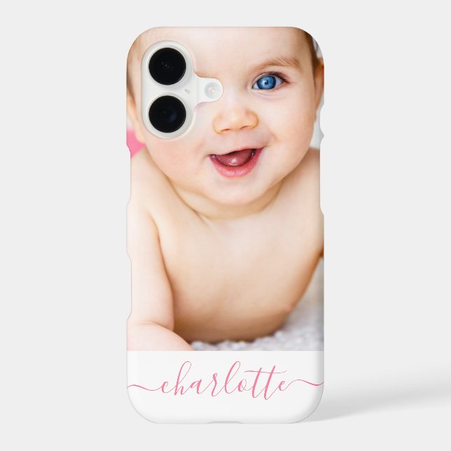 Photo And Name Unique Custom Made Personalized Case-Mate iPhone Case (Back)