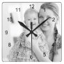 Photo and numbers, make your own square wall clock