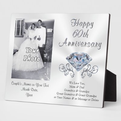 Diamond Wedding Anniversary Card Handmade Happy 60th Wedding 