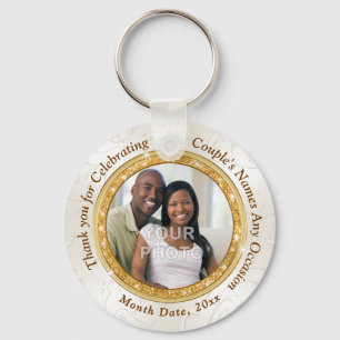 Photo and Personalized Anniversary Party Favors Keychain