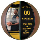 Photo and Personalized Basketball Ball for Seniors