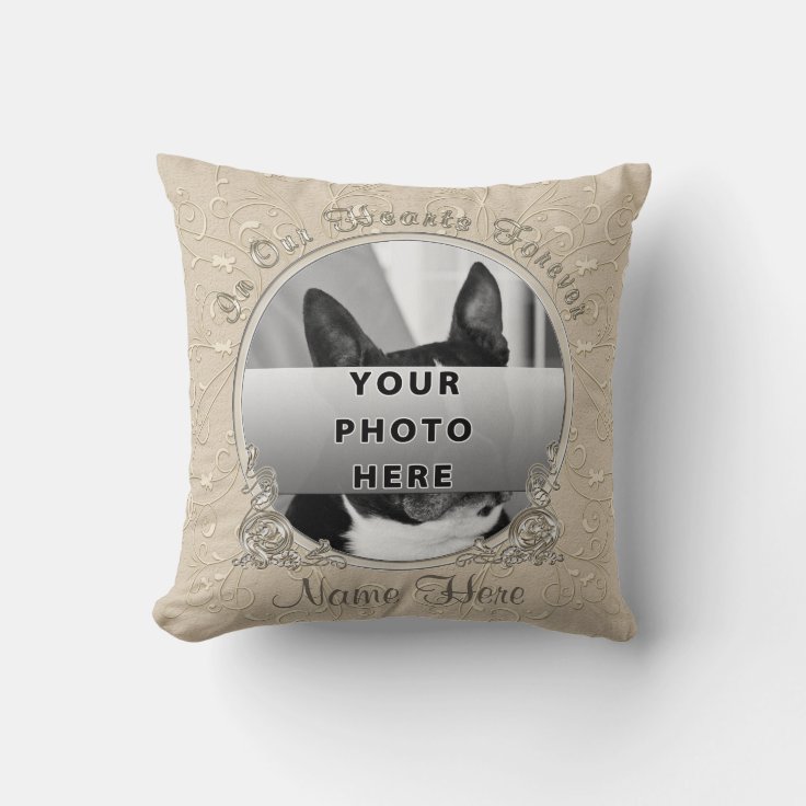 Photo and Personalized Dog Sympathy Gift Ideas Throw Pillow Zazzle