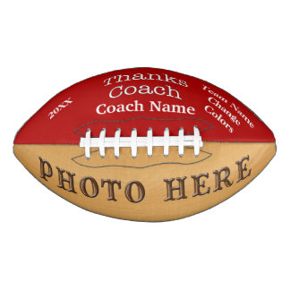 PHOTO and PERSONALIZED Football Gifts for Coaches