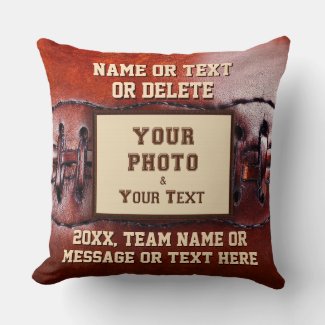 Photo and Personalized Football Pillow for Players