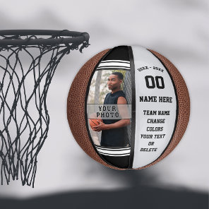 PHOTO and Personalized Mini Basketball Your Colors