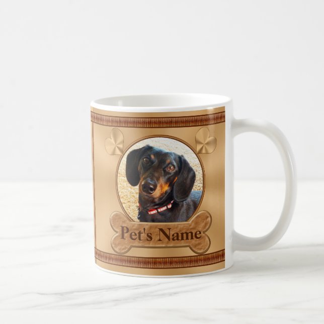 Photo and Personalized Pet Memorial Gifts Coffee Mug (Right)