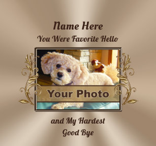 pet memorial photo office school products zazzle