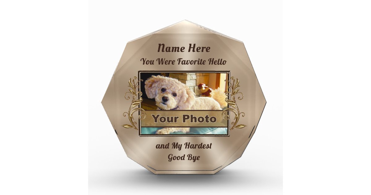 Photo and Personalized Unique Pet Memorial Gifts
