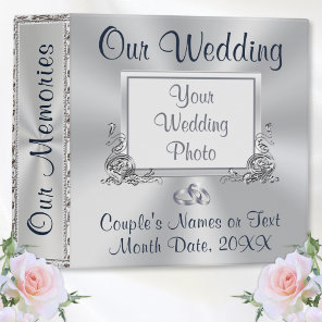 Photo and Personalized Wedding Photo Album Binder