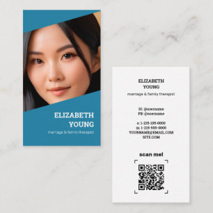 Photo and QR Marriage Relationship Coach Calling Card