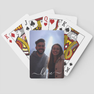 Photo and Text 2 Photo Collage Poker Cards