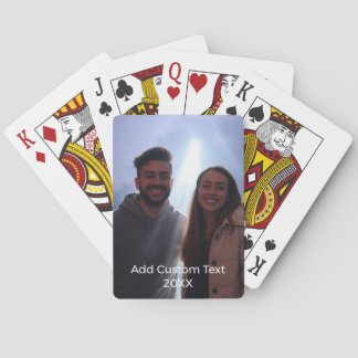  Photo and Text 2 Photo Collage  Poker Cards