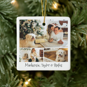 Photo and Text Custom Personalized Ceramic Ornament