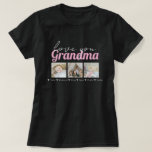 Photo and Text Grandma Custom Personalized T-Shirt<br><div class="desc">Add your own 3 photos and text to this customizable t-shirt,  personalized to suit your requirements .apparel from Ricaso. Place names between love hearts.</div>