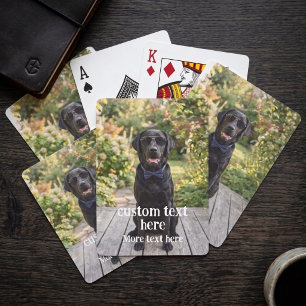 Photo And Text Personalized Custom Poker Cards