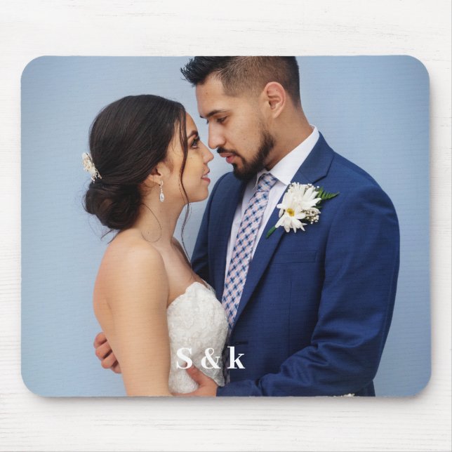 Photo and Text Personalized Mouse Pad (Front)