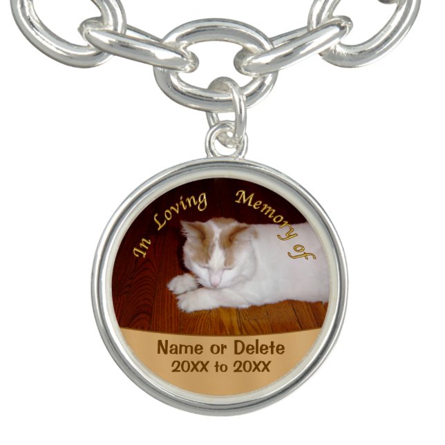 Photo and Text Pet Remembrance Bracelet (Design)
