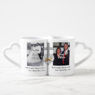 Photo and Your Text Christian Anniversary Mugs