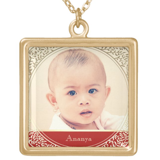 Photo Annaprashan Gold Plated Necklace (Front)